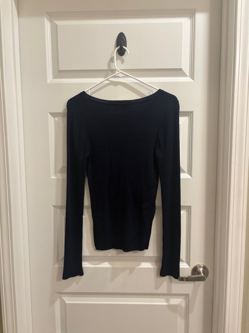 ✨Express Navy Fitted Ribbed Sweater✨ - Picture 3 of 3
